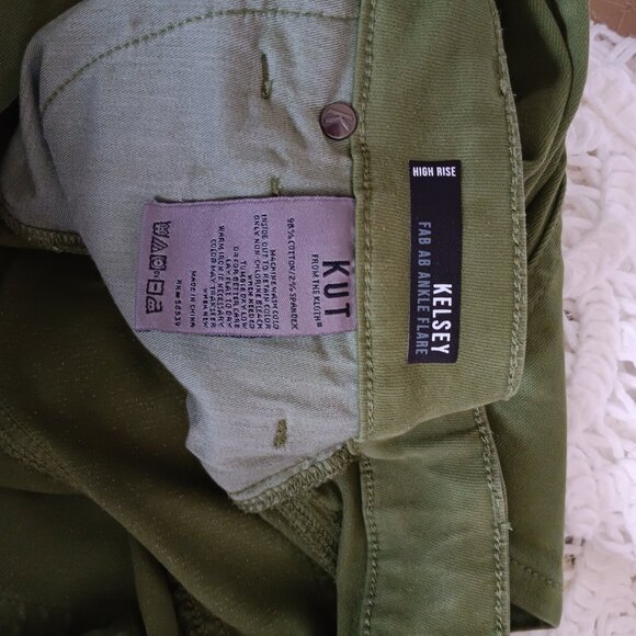 NWT KUT Sage High Waist Ankle Flare Frayed Hem Jean - Picture 11 of 14
